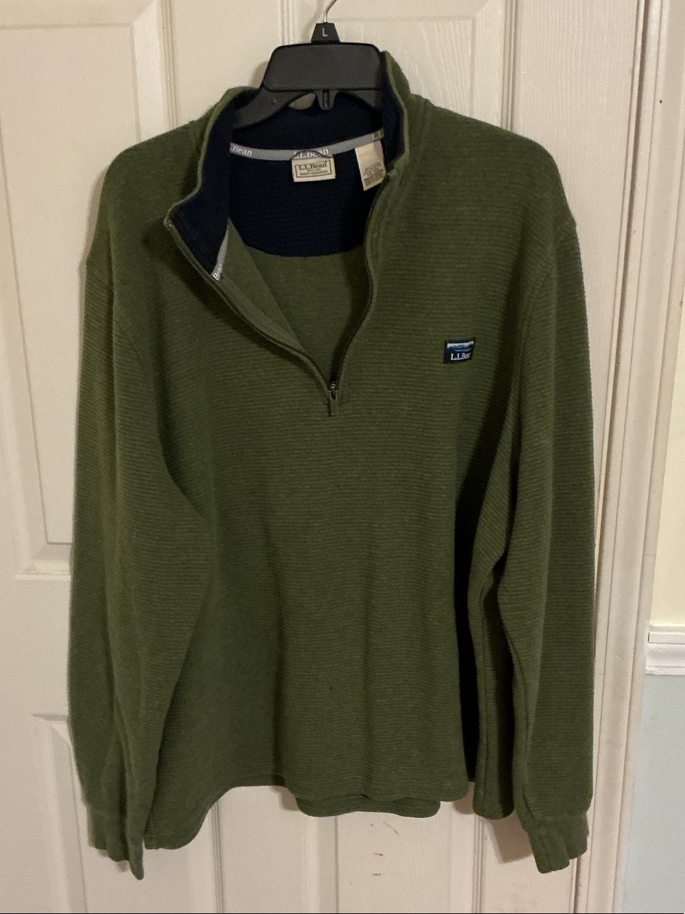L.L.Bean Lakewashed Double-Knit Pullover.